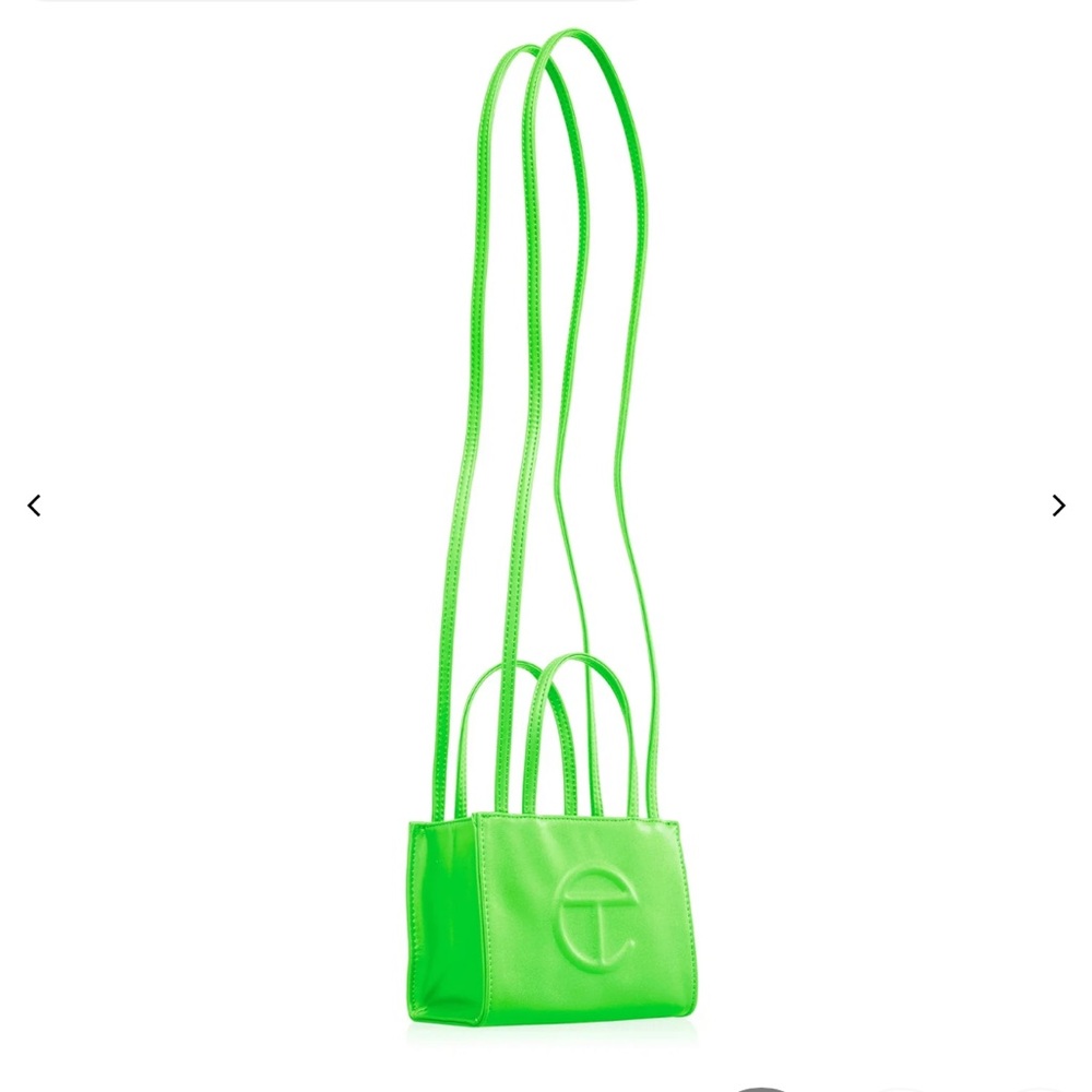 NWT telfar small shopping tote- highlighter green